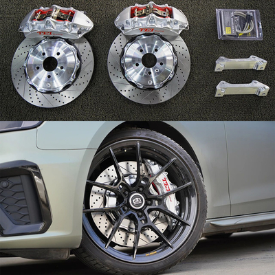 Купить Передний BBK Audi Большой тормозный комплект для A4 B9 19 дюймовый 6 поршневый калибр тормозный комплект с 378 * 32 мм ротором онлайн изготовление