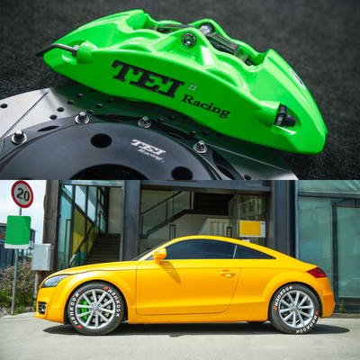Купить Audi TT / TT RS Передний BBK Большой тормозный комплект 4 поршневый кованый двухдельный калибр с дисковым ротором 17 дюймовый автомобиль онлайн изготовление