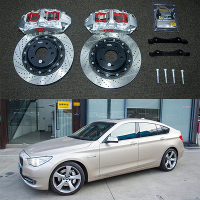 Купить 7075 Алюминиевый BMW Большой тормозный комплект для 5 серии GT 18 дюймовый автомобильный ободок передний 6 поршневый тормозный комплект Автомобильная тормозная система онлайн изготовление