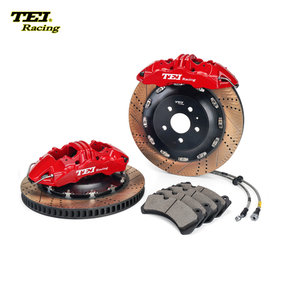 Купить TEiRacing Street Version S60-Plus 6 Pot Monoblock Caliper Большой тормозный комплект для 19/20/21/22 дюймового обода автомобиля онлайн изготовление