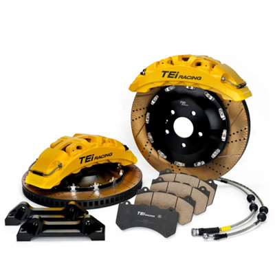 качество  TEI Racing Ultra-high Strength SR8 8 Pot Monoblock Caliper Big Brake Kit For 20/21/22 Inch Car Rim Фабрика