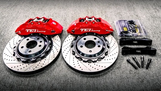Купить TEI Racing P60ES 6 поршневых калибров Большой тормозный комплект для Audi A4L 18 дюймовых передних колес онлайн изготовление