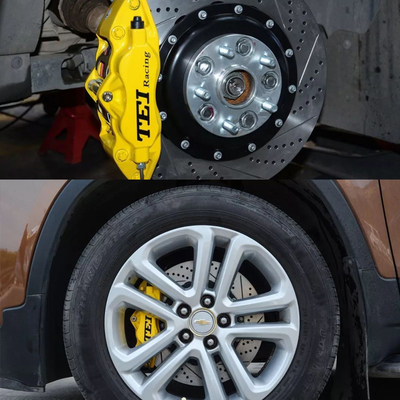 4-поршневой гоночный суппорт Chevrole Big Brake Kit 355*28 мм высокоуглеродистый дисковый гоночный и тормозной колодки для Trax 17-дюймовый обод